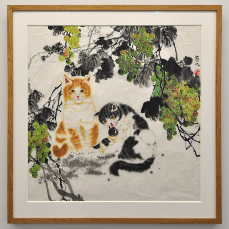 Chinese cats painting