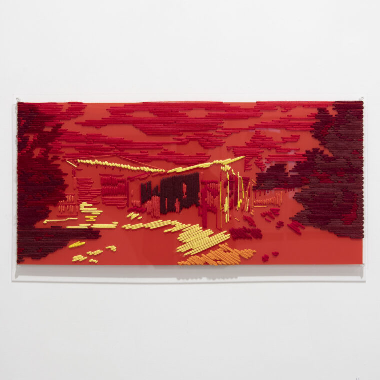 Red Sky Warning exhibition artwork