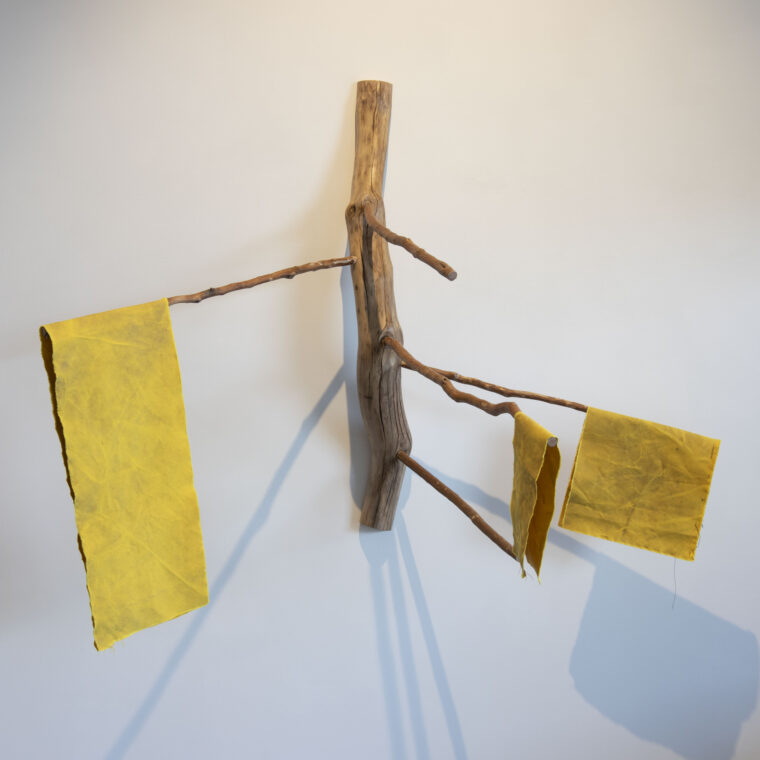 Pained Laundry Rack exhibition artwork